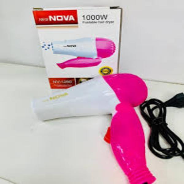 Pink Portable 1000W Hair Dryer for Fast Drying