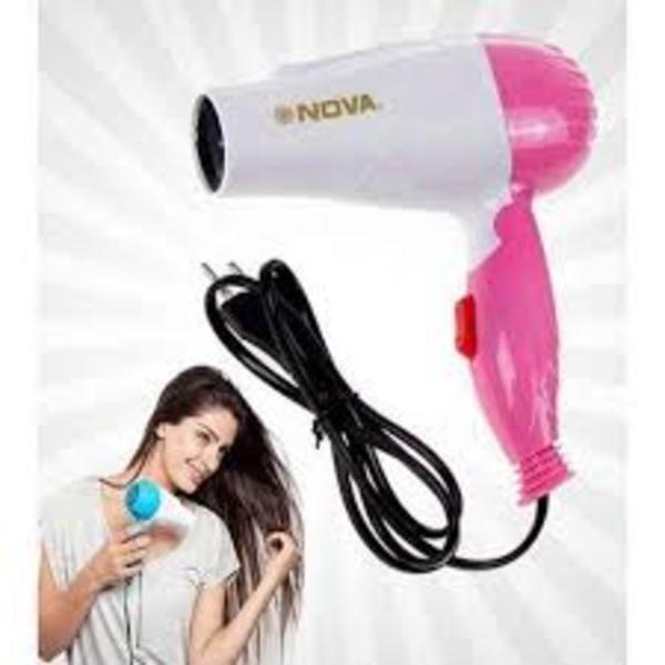 Pink Portable 1000W Hair Dryer for Fast Drying