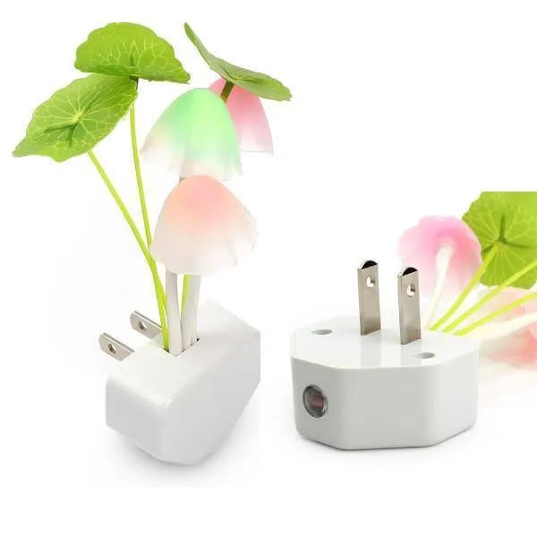 Multicolor Mushroom Night Light USB Type-C Charging