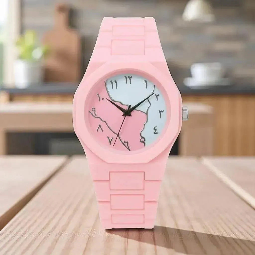 Women's Pink Silicone Watch Lightweight All Day Wear