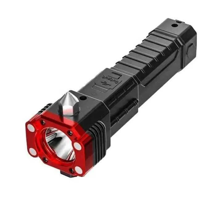 Rechargeable LED Light with Safety Hammer and Type-C Charging