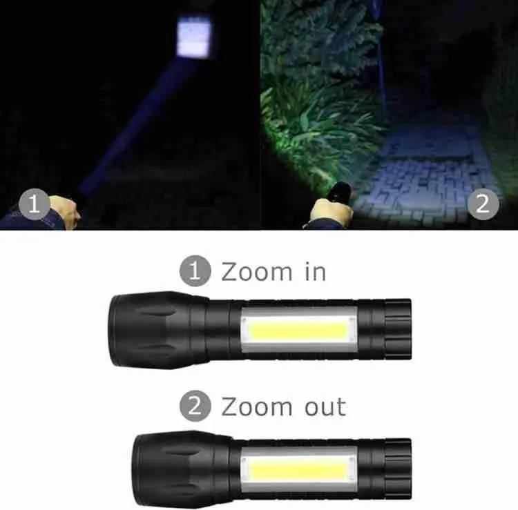 Rechargeable Flashlight Multicolor Type-C ABS
