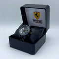 Ferrari Inspired Black Rubber Strap Watch for Men