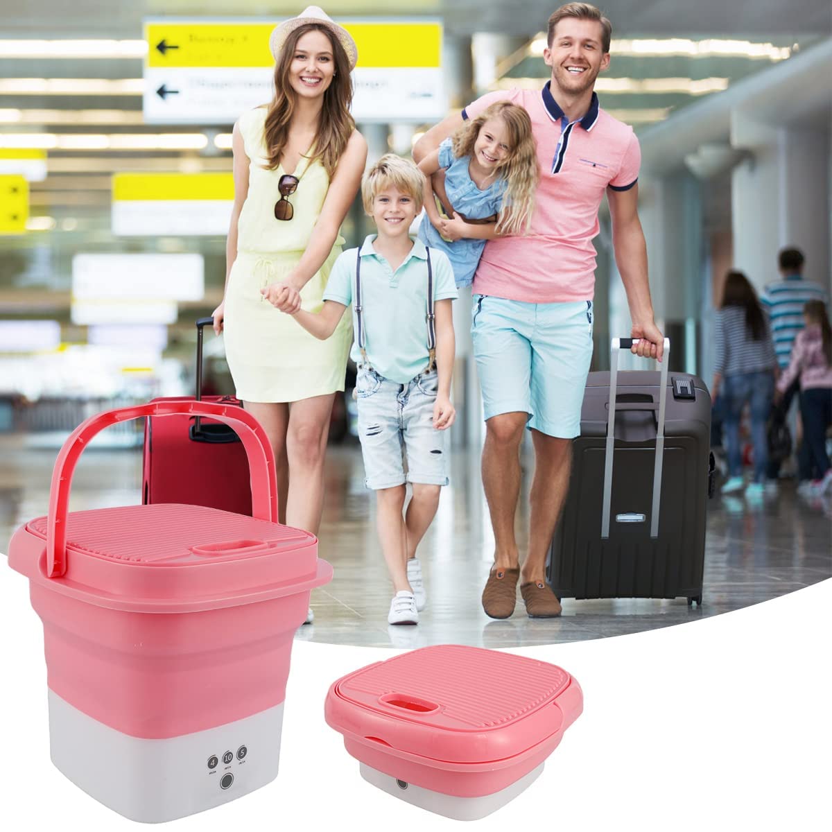 Portable Folding Washing  Machine with Dryer [Free home delivery]