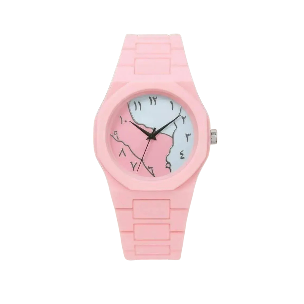 Women's Pink Silicone Watch Lightweight All Day Wear