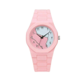 Women's Pink Silicone Watch Lightweight All Day Wear