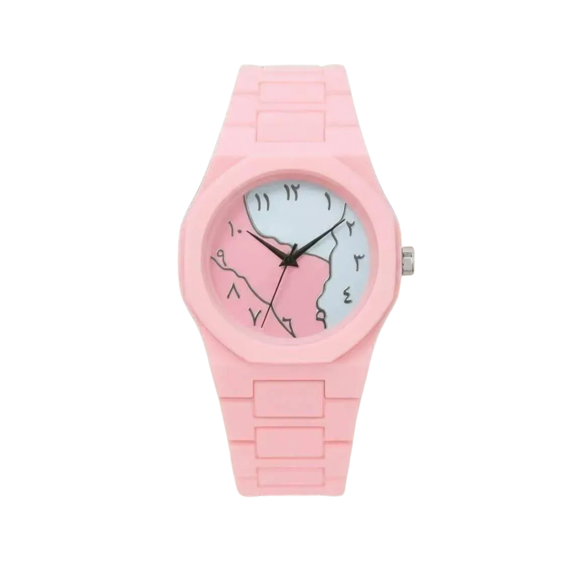 Women's Pink Silicone Watch Lightweight All Day Wear