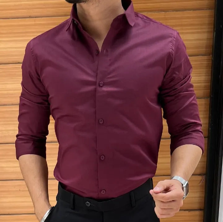 Formal Dress shirt for men - Cotton - | Pant Coat Shirts | - Black - Navy Blue - White - Mahroon