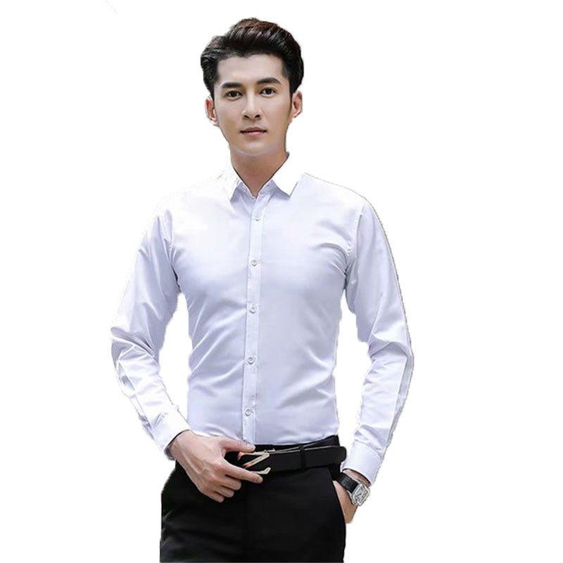 Men Slim Fit Black Long Sleeve Shirt NewMen Slim Fit Black Long Sleeve Shirt New